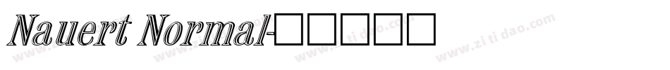 Nauert Normal字体转换